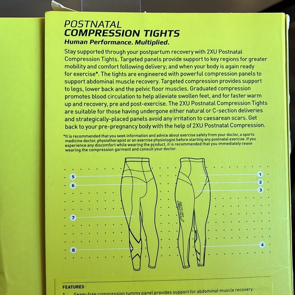 BNWT 2XU postnatal compression tights - Picture 3 of 7